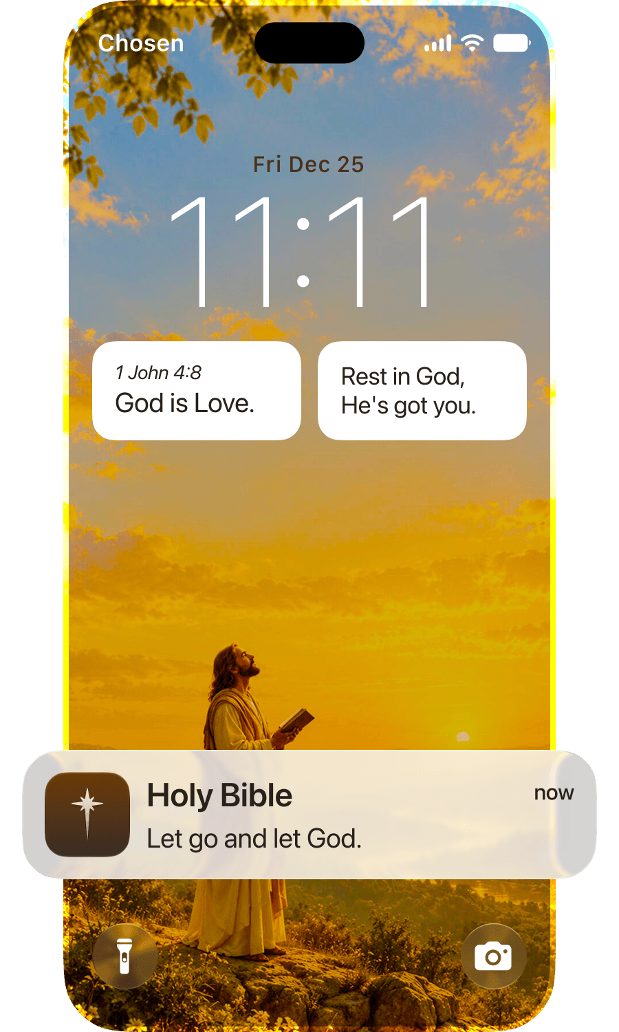 Holy Bible app home screen placeholder